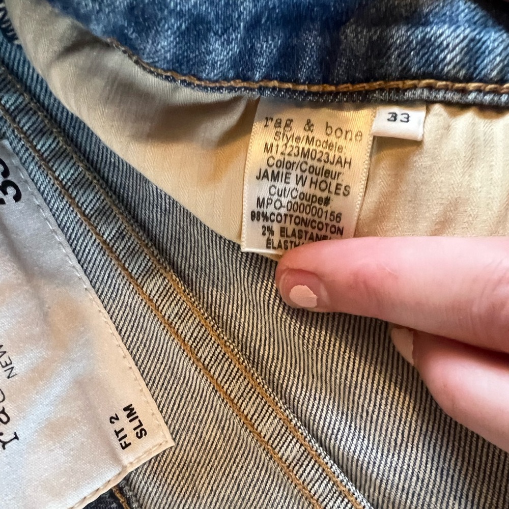 Men’s Rag & Bone Jamie jeans - Picture 3 of 6